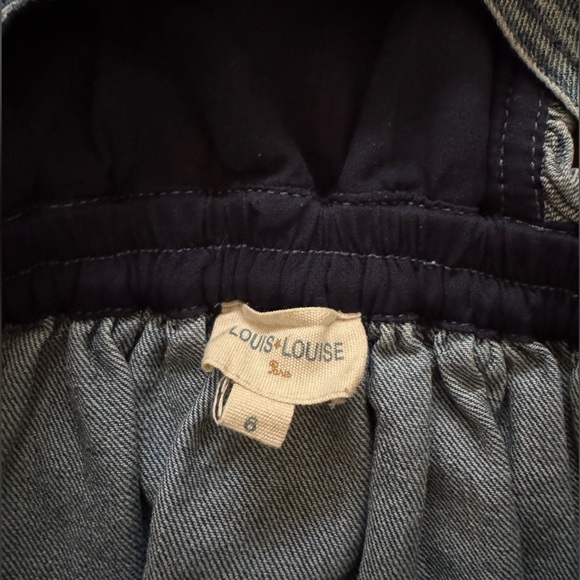 Louis Louise Girl’s Dress Kitchen Washed Denim Size 6 - Picture 2 of 6